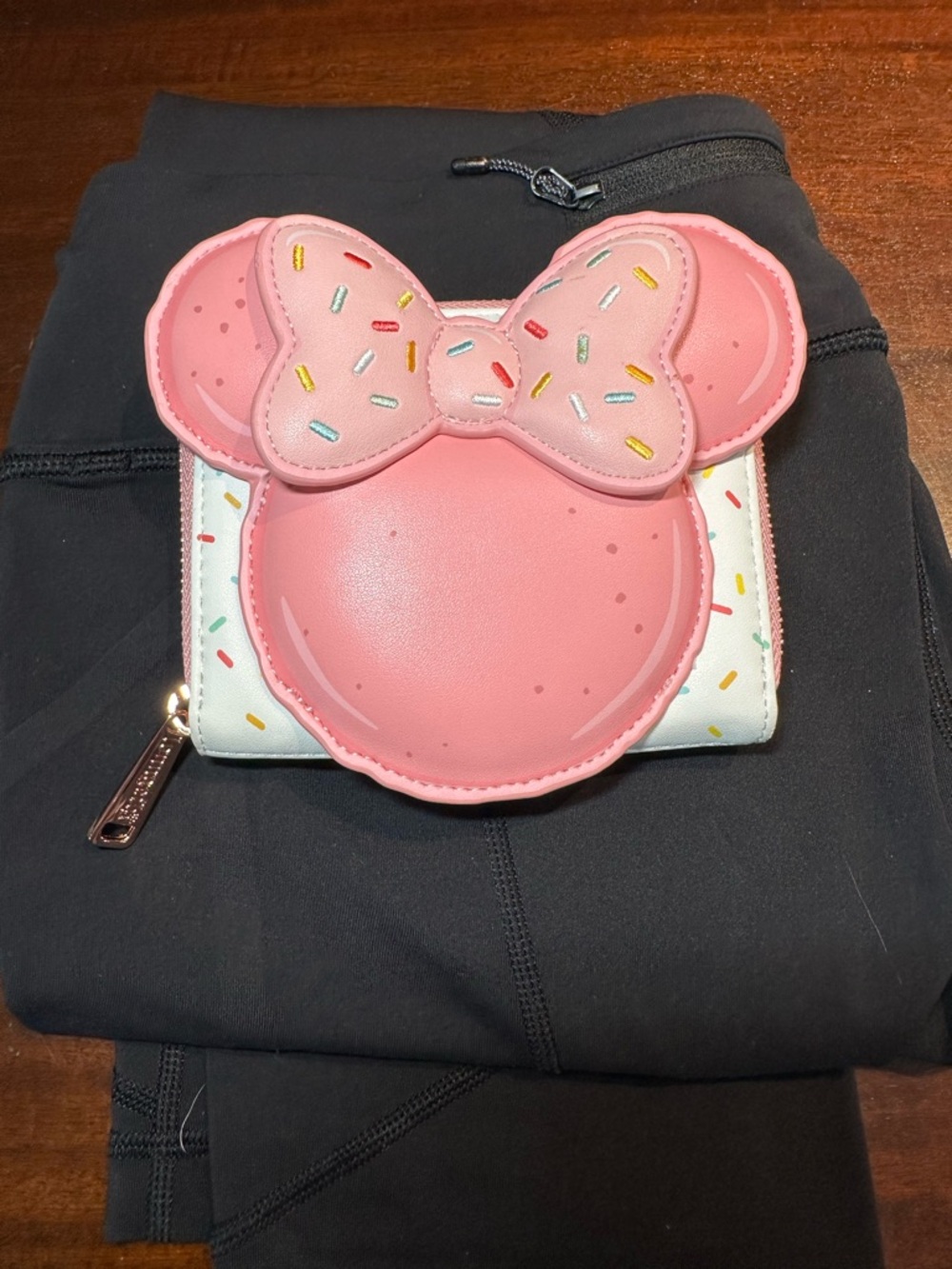 Disney Loungefly Wallet with Sprinkle Bow. NEW